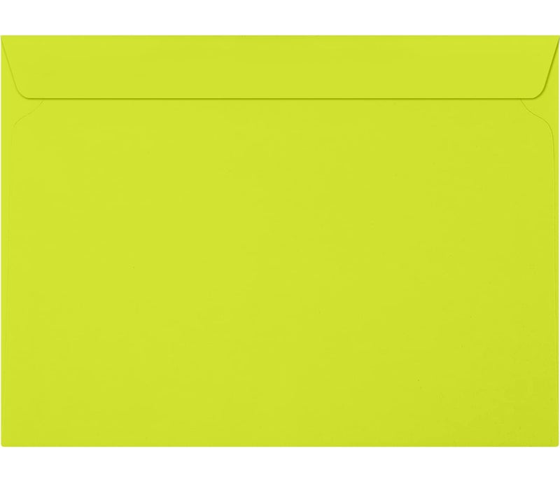 LUXPaper 9 x 12 Booklet Envelopes | Wasabi Green | 80lb. Text | 50 Qty - Image 1
